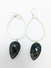 Tourmalated Quartz Earrings with Sterling Silver