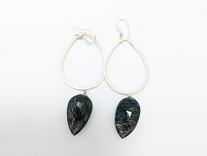 Earrings Sliced Geode Agates | $150